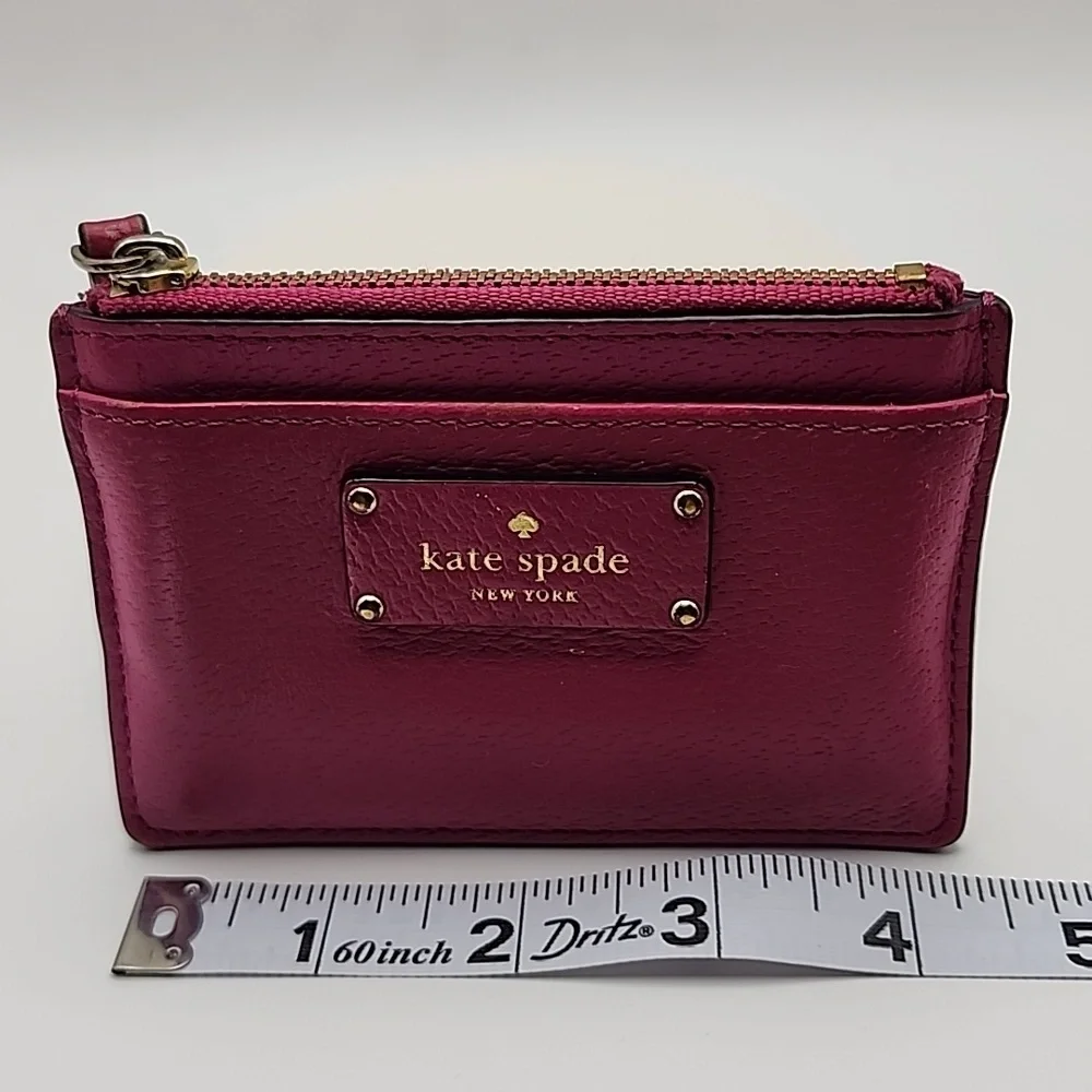 Kate Spade Fuchsia Leather Card Holder/Case‎